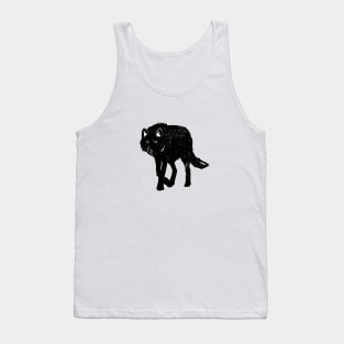 Black Wolf Tank Top